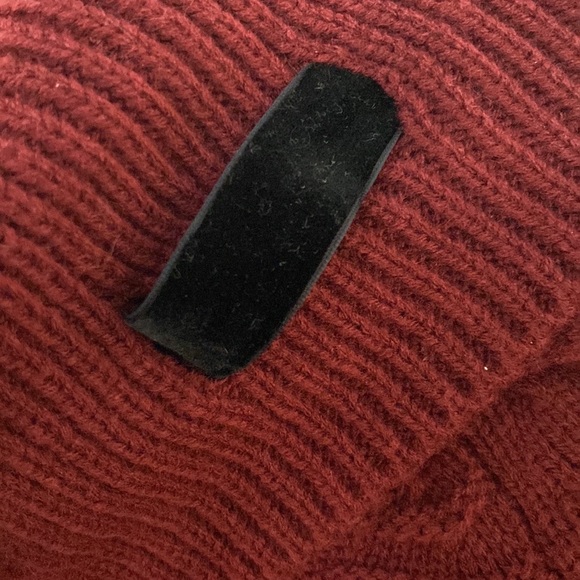 KARL LAGERFELD - paris cowl neck swester burgundy size XL (no tag) - Picture 4 of 7